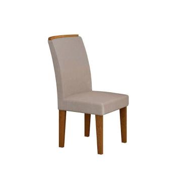 Imagem de Conjunto: Mesa Sala Jantar Imperatriz C/ Tampo Madeirado C/ Vidro Canto Reto 180cm + 6 Cadeiras Lunara Imbuia/ow/chocolate - Rufato