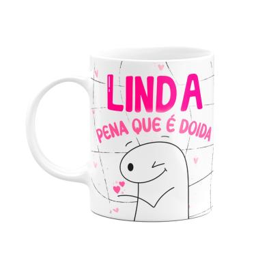 Imagem de Caneca Flork Amigas - Linda, pena que é doida