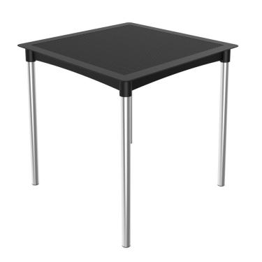 Imagem de Mesa Quadrada Atto Ratan Preto Grifit