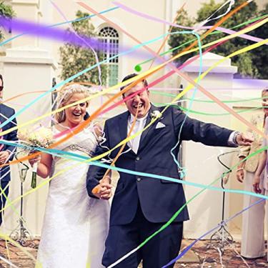 Imagem de BATTIFE Pacote com 30 Streamers Poppers - Confetes Coloridos Feitos À Mão, Biscoitos de Papel Sem Bagunça para Comemorações de Aniversários, Casamentos, Multicoloridos