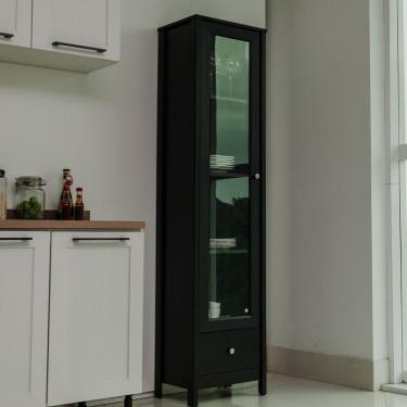 Imagem de Cristaleira 1 Porta 1 Gaveta E-962 Preto