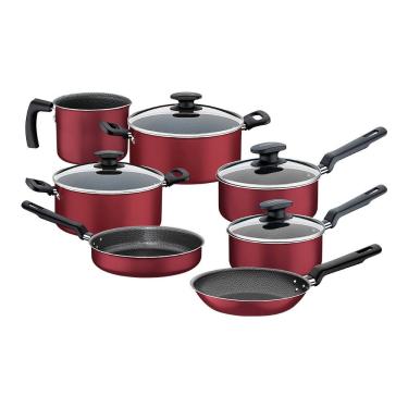 Imagem de Jogo De Panelas Tramontina Loreto 20399783 Vermelho