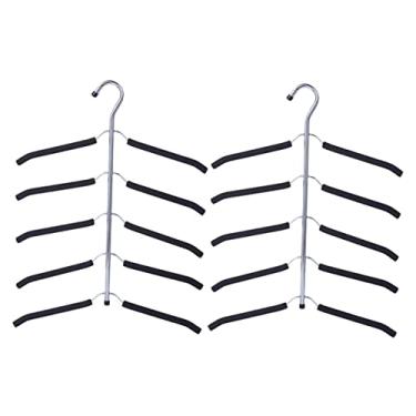 Imagem de Hemobllo 2Peças Cabide Multifuncional Organizador de Roupas com Design Acolchoado Espaço Camisas Blusas e Casacos Guarda Roupa Casa