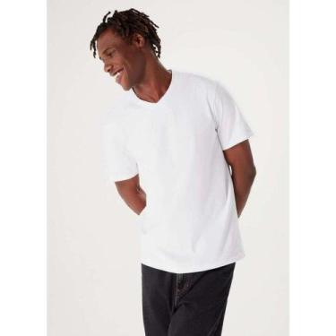 Imagem de Camisa manga curta masculina branca Tamanho XGG - Junny