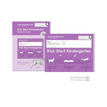 Imagem de Handwriting Without Tears Pacote de impressão de jardim de infância Kick Start, idade 5+, jardim de infância +, escrita à mão sem lágrimas, cadernos de trabalho para estudantes e professores, escola e
