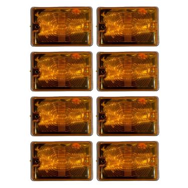 Imagem de 8 Lanterna Lateral Caminhão Carreta Bau Tijolinho Gf0.115