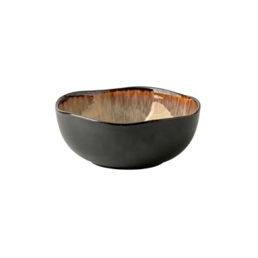 Imagem de Tigela de cerâmica de formato especial de 16,5 cm, fruteira simples e individual - chama