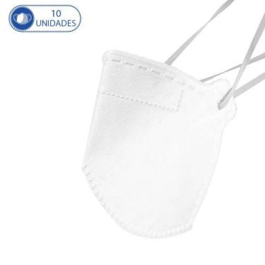 Imagem de Máscaras Descartáveis 10UN M.F.Q PFF2S Clipe p Nariz Branca - MFQ