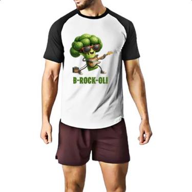 Imagem de Camiseta Raglan Brocolis Rock Roll - Alearts, EG