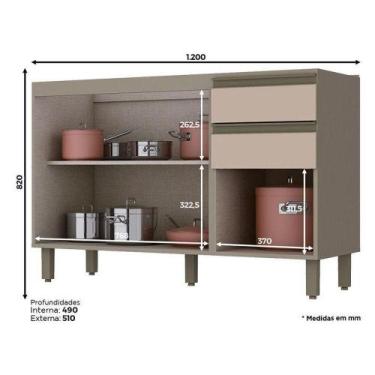 Imagem de Balcão De Pia évelin Duna Cristal  Henn - MÓVEIS HENN