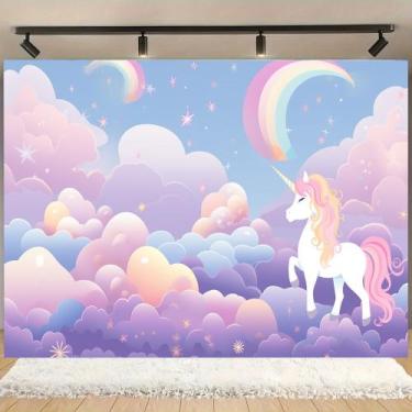 Imagem de Painel de festa infantil decorativo do Unicornio - Shopp do Adesivo, P