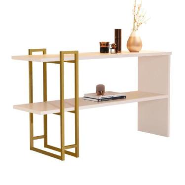 Imagem de Aparador Pérola Pé de Ferro Dourado JB Bechara