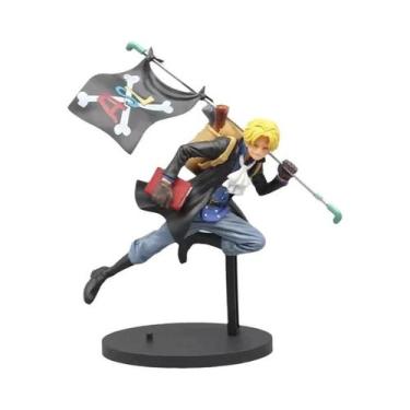 Imagem de Luffy Sabo Ace Bandai One Piece Figura Conjunto 3 PCS Anime Modelo Dec