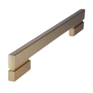 Imagem de Puxador Alça Dupla Para Porta Moma - 1000Mm - Dourado Matte