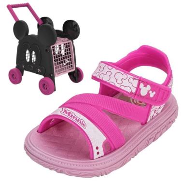 Imagem de Sandália Infantil Menina Disney Baby Car Conforto Minnie
