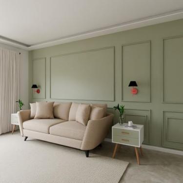 Imagem de Kit 2 Arandelas De Parede Quarto Dormitorio Cabeceira Lateral Lavabo Banheiro Hall De Entrada Corredor Cupula Algodao + Lampada Luz Fria (Rose Gold Cupula Preto)