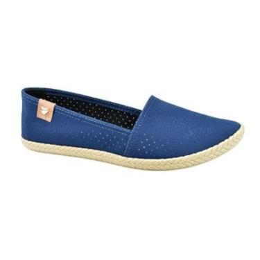 Imagem de Sapatilha Moleca Alpargata Denim Marinho Feminino-Feminino