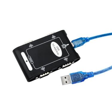 Imagem de XRIKUI Adaptador USB para RS232 com chipset ASIX USB para conversor serial macho DB9 para caixa registradora, modem, scanner