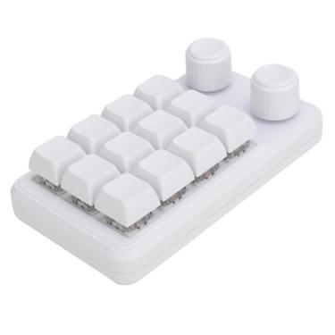 Imagem de Mingzhe 12 Chaves Teclados Mecânicos Personalizáveis Botões Duplos RGB Blue Blue Chave Tipo C Teclado Com Fio para Entretenimento Doméstico de Escritório
