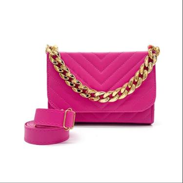 Imagem de Bolsa Clutch Festa Haldrys Detalhes Alça Dourada Fixa e Alça Removivel