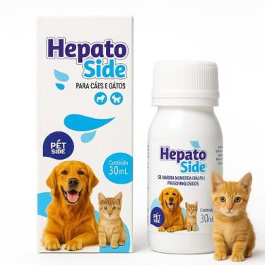 Imagem de HepatoSide 30 ml Suplemento Vitamínico para Cães e Gatos  Gestação e R
