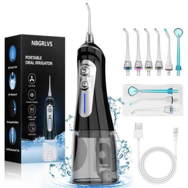 Imagem de Fio dental de água NBGRLVS 320mL sem fio, 6 modos, IPX7
