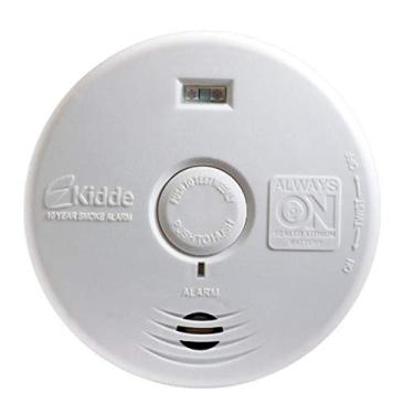 Imagem de Kidde Detector de fumaça com luz de segurança para deficientes auditivos, alarme de fumaça de bateria de 10 anos, ideal para corredores ou pessoas surdas