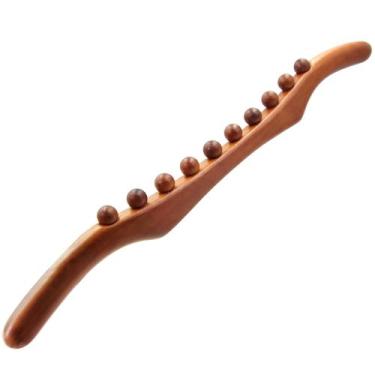 Imagem de Ferramentas de massagem para terapia de madeira Gihunk Lymphatic Drena