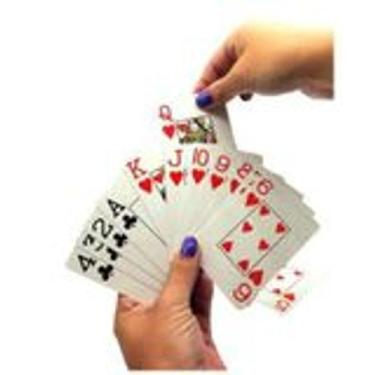 Imagem de Conjunto De Cartas Baralho Plástico Impermeável Naipe Grande - Vision