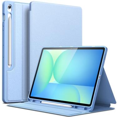 Imagem de JETech Capa para Samsung Galaxy Tab S10 FE Plus/S10 FE+ 13,1 Polegadas com Porta S Pen, Case Protetora Fina Tipo Fólio para Tablet, Visualização em Vários Ângulos (Azul)