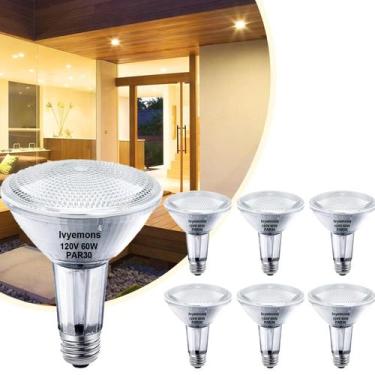 Imagem de Lâmpadas de inundação Ivyemons Par30 Halogen 60W 2800K Branco Quente
