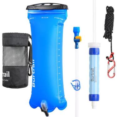 Imagem de Filtro de água Burtrail Gravity Pro com canudo de filtro de 0,01 m