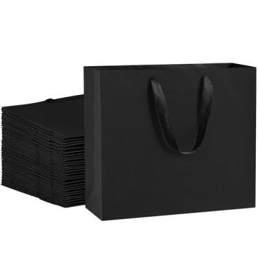 Imagem de Sacola de presente Dream Kraft Black Paper 25 unidades 32x11.5x28cm - 