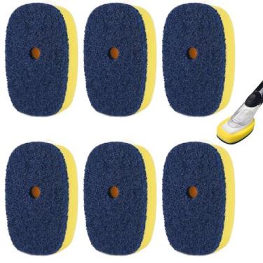 Imagem de Recargas de escova de esponja para escova de louça dispensadora de sab