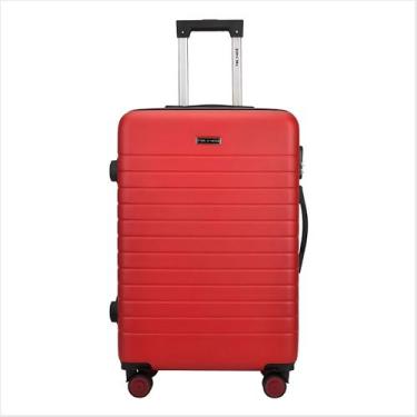 Imagem de Mala De Viagem Média 23kg Mundi Athenas 360 Graus ABS MD2318, Vermelho