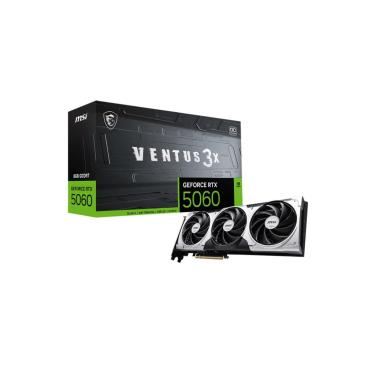 Imagem de Placa de Video MSI Geforce RTX 5060 8G Ventus 3X OC 8GB GDDR7 128 BITS - 912-V537-035