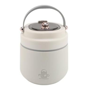 Imagem de Luqeeg Pote para Alimentos com Isolamento a Vácuo, Aço Inoxidável 304 Isolamento de Longa Duração Lancheira Aquecida, Recipientes para Sopa com Colher, Hashis para Escritório Escola