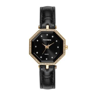 Imagem de Relógio Mondaine Feminino Analógico Preto Couro 32913lpmvdh2
