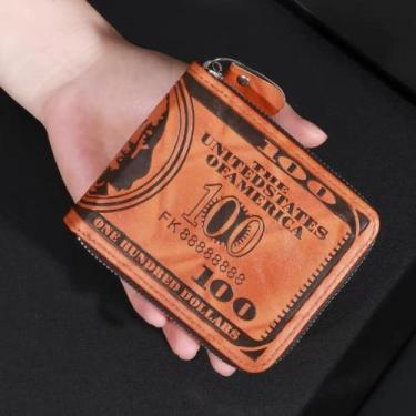 Imagem de CARTEIRA MASCULINA ELEGANTE DOLAR material sintético C/ ZIPER - Yeviso