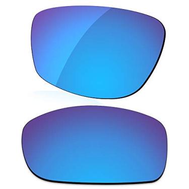 Imagem de LenzReborn Lente polarizada de substituição para óculos de sol Oakley Canteen 2014 OO9225 - azul gelo - espelhado polarizado
