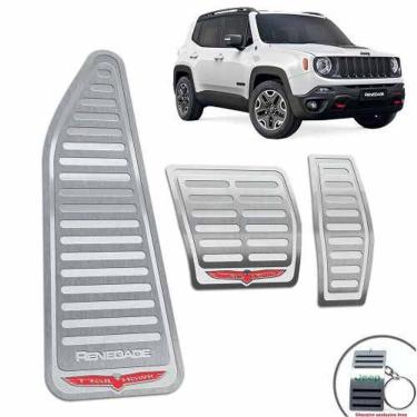 Imagem de Pedaleiras Com Descanso Jeep Renegade Trailhawk Prata