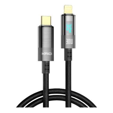 Imagem de Cabo Leitor De Carga Turbo Rapido 30w Resistente Para Ios - Kaidi, Cin