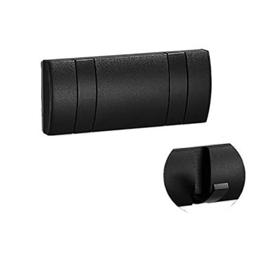 Imagem de Cabide montado na parede ganchos de parede cabide de toalha dobrável instalação sem unhas ganchos de parede cabide de parede suporte de roupas casacos para parede banheiro cabideiro montado na parede