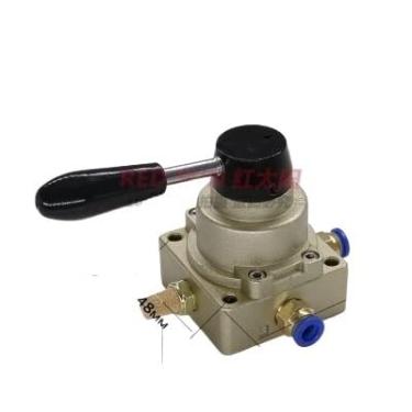 Imagem de HV-04 4 portas 3 posições 1/5.1 cm BSPT válvula pneumática operada manualmente controle manual rotativo WWECCQIJ