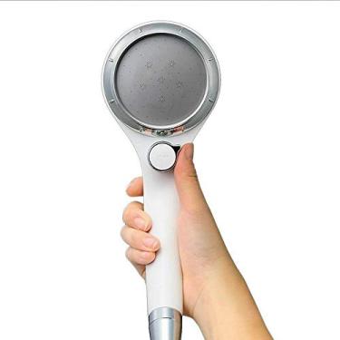 Imagem de WYUYIWH Chuveiro de cabeça de chuveiro com um botão para parar a retenção de água à mão Chuveiro pressurizado simples
