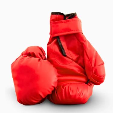 Imagem de Luvas De Boxe Equipamento De Proteção Para Treinamento - Vermelha