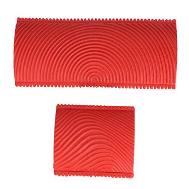 Imagem de HEEPDD Ferramenta de Pintura de Efeito de Grão de Borracha, 2pcs/conjunto de Ferramentas de Grade de Borracha de Efeito de Grão de Pintura de Pincel para Parede DIY, Pincel de de, Revestimento e