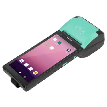 Imagem de Generic Impressora de Recibos PDA, Impressão Rápida de 58 Mm, 100-240VAC 1D 2D, Scanner de Código de Barras, CPU de 8 Núcleos, Grande Armazenamento, Controle de Toque Sensível para Loja (Plugue dos