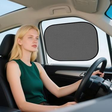 Imagem de Persianas de janela de carro (50,8 cm x 30,5 cm) - pacote com 2, bloqueador de sombra, proteção contra brilho de tela e proteção contra raios UV telas de janela lateral para a maioria dos veículos