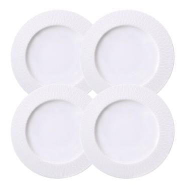 Imagem de Jogo Pratos Fundos Sopa Santorini 23Cm Kit 4 Pçs Porcelana
